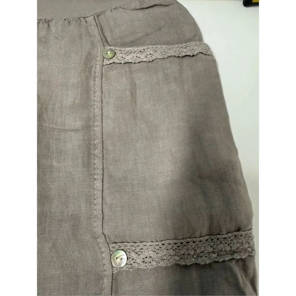 Driver Women’s Bohemian Linen Pants Joggers Size XXL EU/ XL US Lace Trim *Notes - Picture 15 of 16